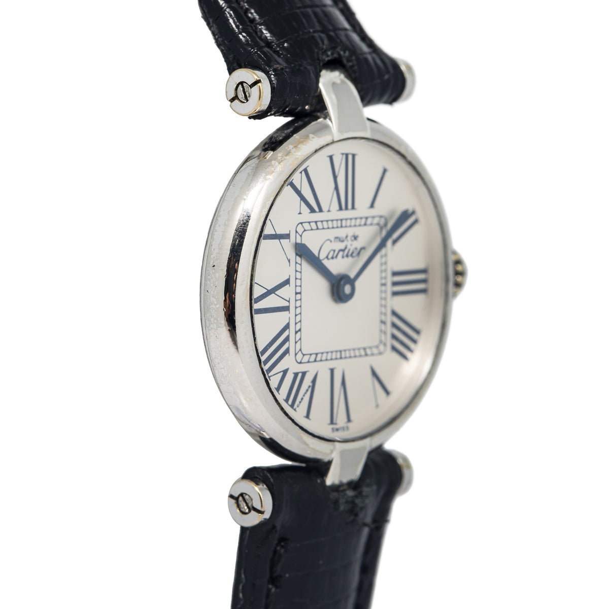 Cartier Must Vendôme 1850 Roman Silver Dial Quartz Ladies Watch 24 mm