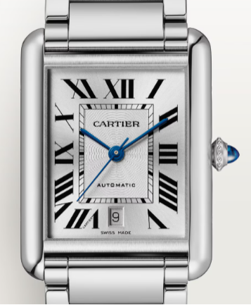 Cartier Tank Must 4324 WSTA0053 2022 NEW Box/Card Stainless Silver Dial 31mm