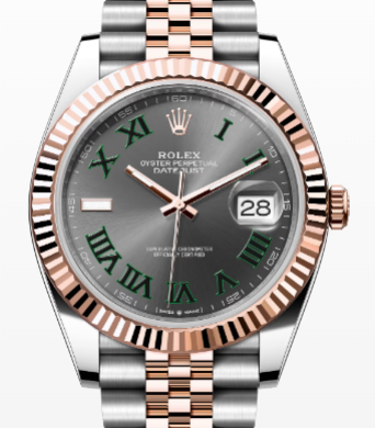 Rolex Datejust 126331 NEW Wimbledon 2020 Complete 18k Rose TwoTone Jubilee 41mm