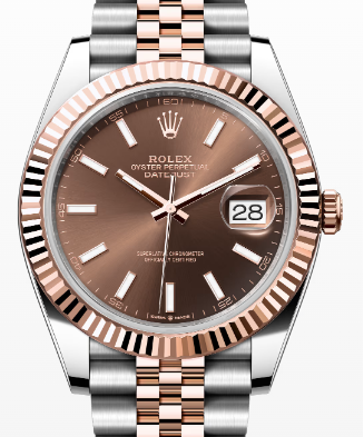 Rolex Datejust 126331 NEW 2018 Box/Paper 18K Rose Jubilee Chocolate Dial 41mm