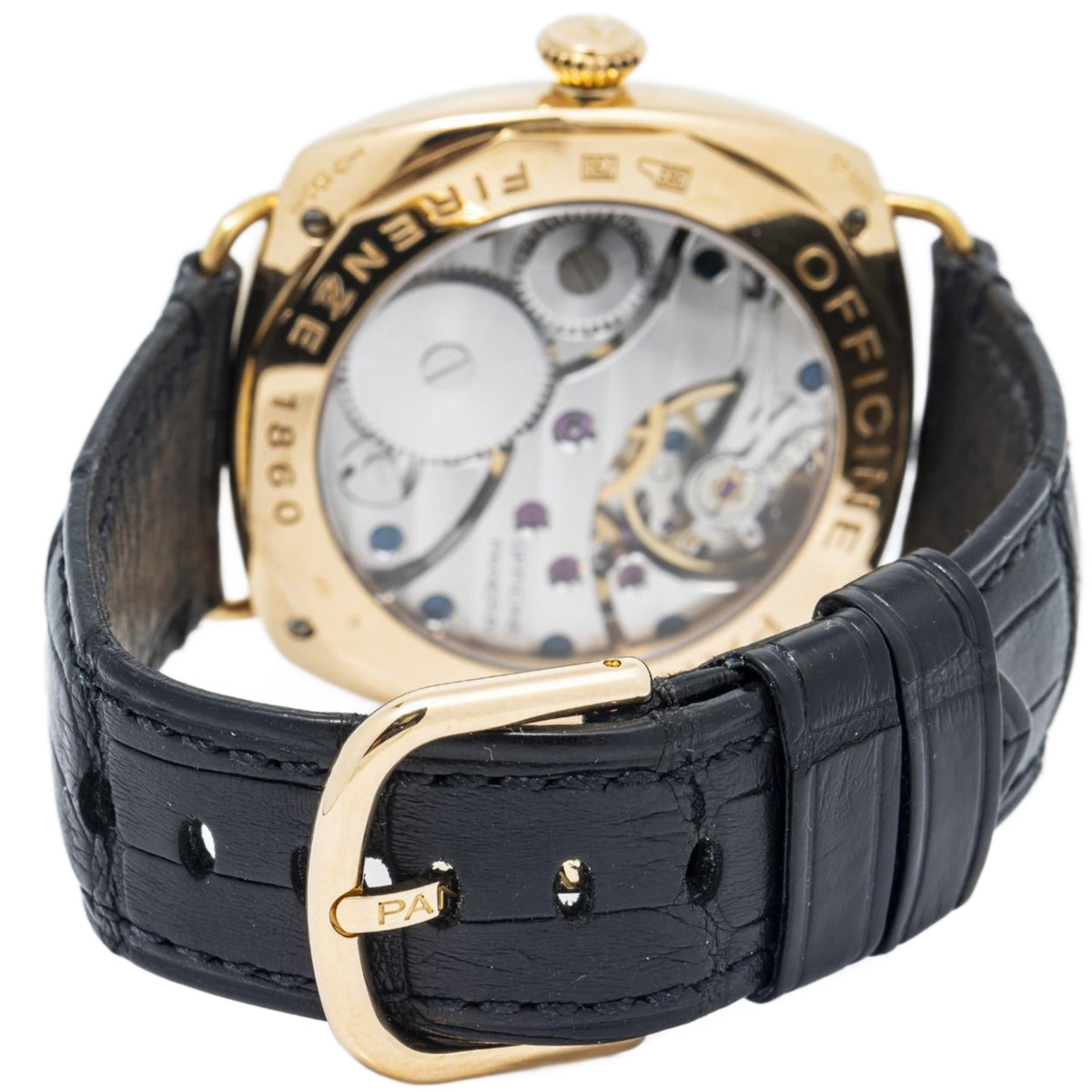 Panerai Radiomir PAM00231 OP6658 18K Rose Gold Black Dial Manual Wind Mens 45mm