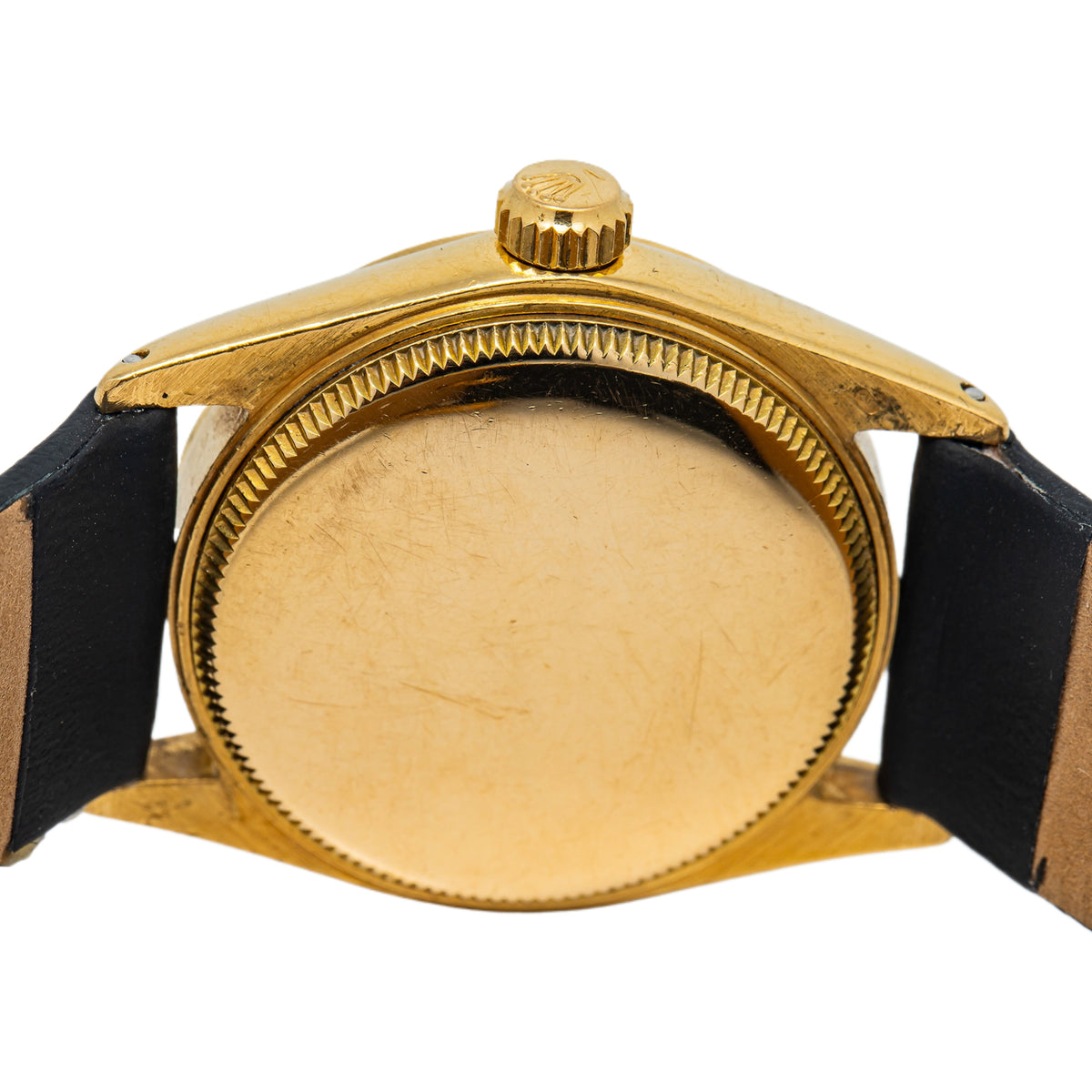 Rolex Oyster Perpetual 6547 Yellow Gold Champagne Dial Automatic Midsize 31mm