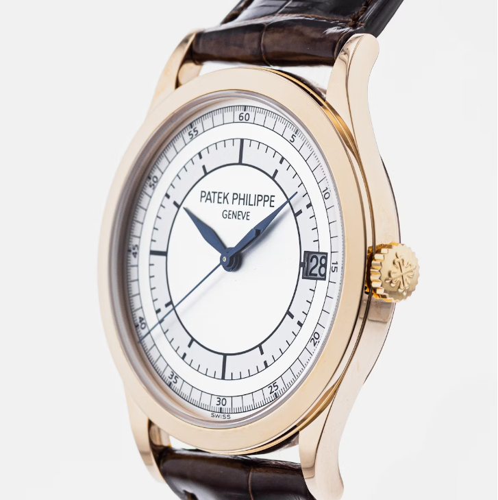 Patek Philippe Calatrava 5296R-001 MINT 2007 Box/Paper 18K Rose Sector Dial 38mm