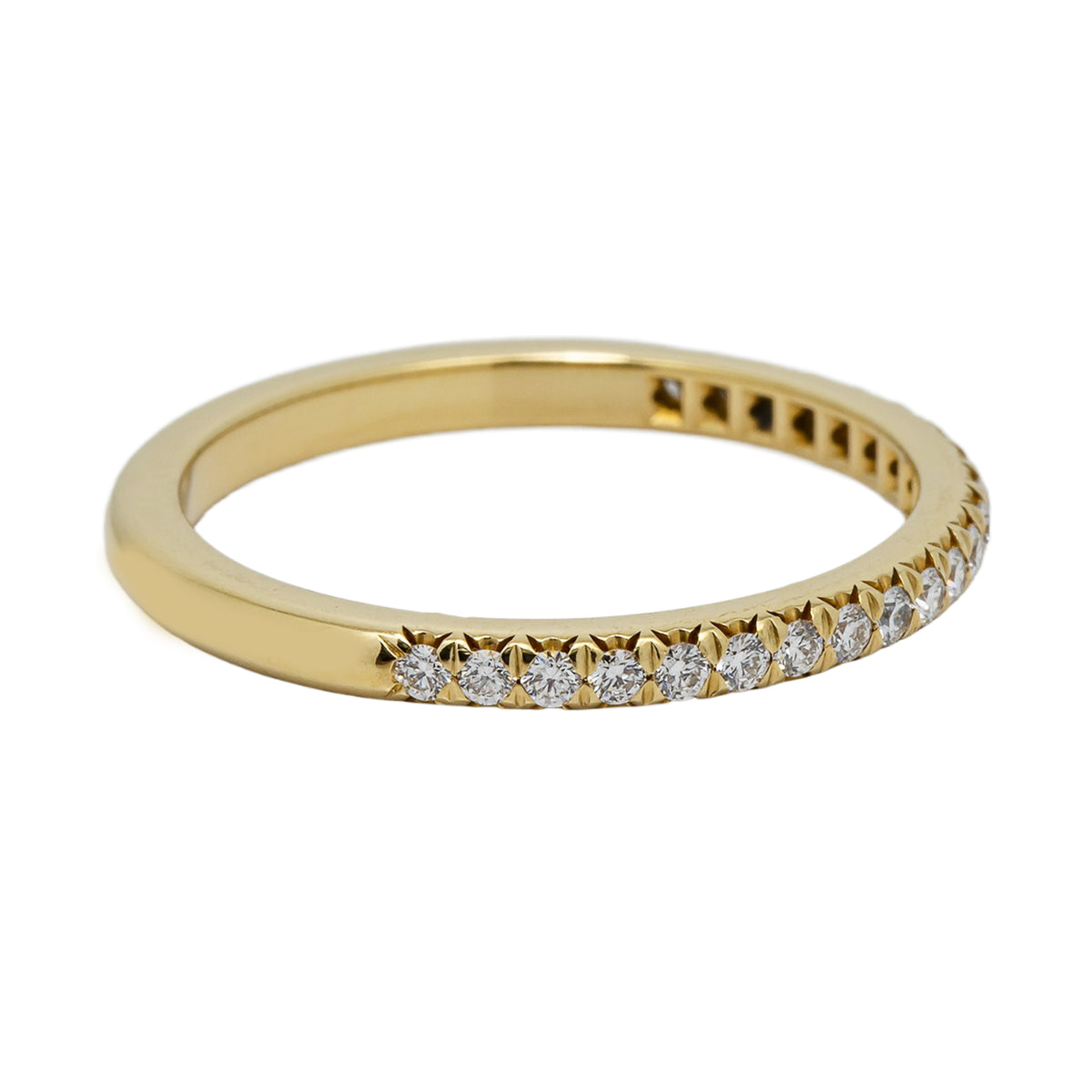 Tiffany Soleste Diamond Ring 18K Yellow Gold 2.4grams Size 6.5