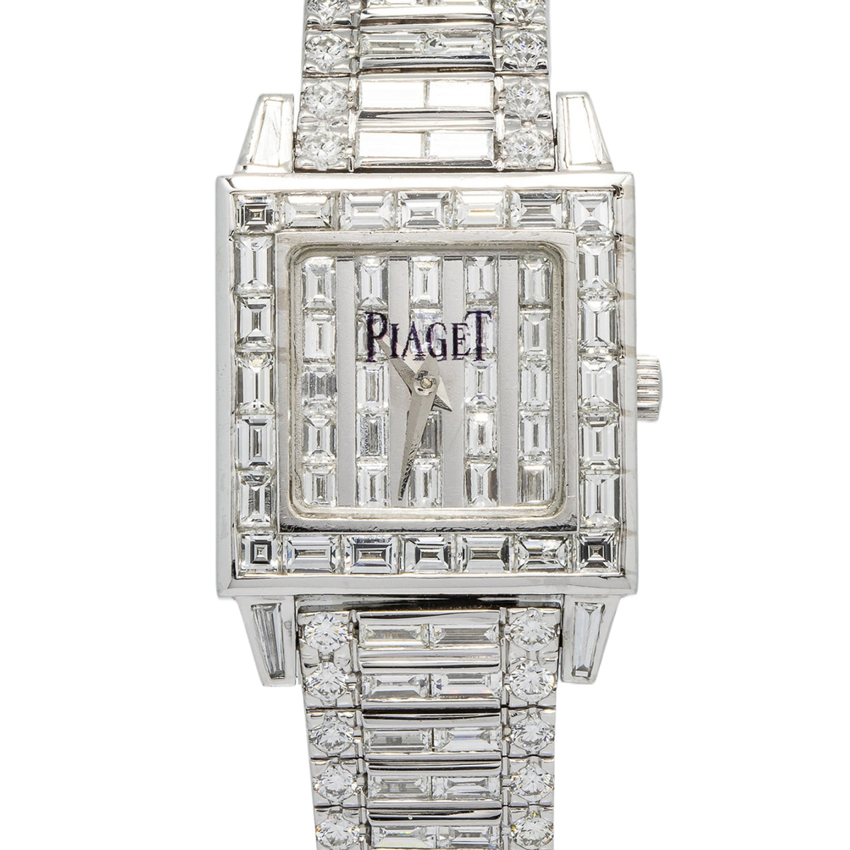 Piaget Protocol Diamond 8154 18K 75.2Gr White Gold Diamond FVS1 25.5Ct 24mm