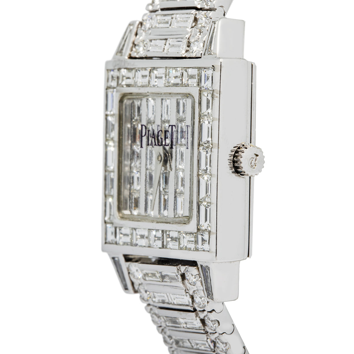 Piaget Protocol Diamond 8154 18K 75.2Gr White Gold Diamond FVS1 25.5Ct 24mm