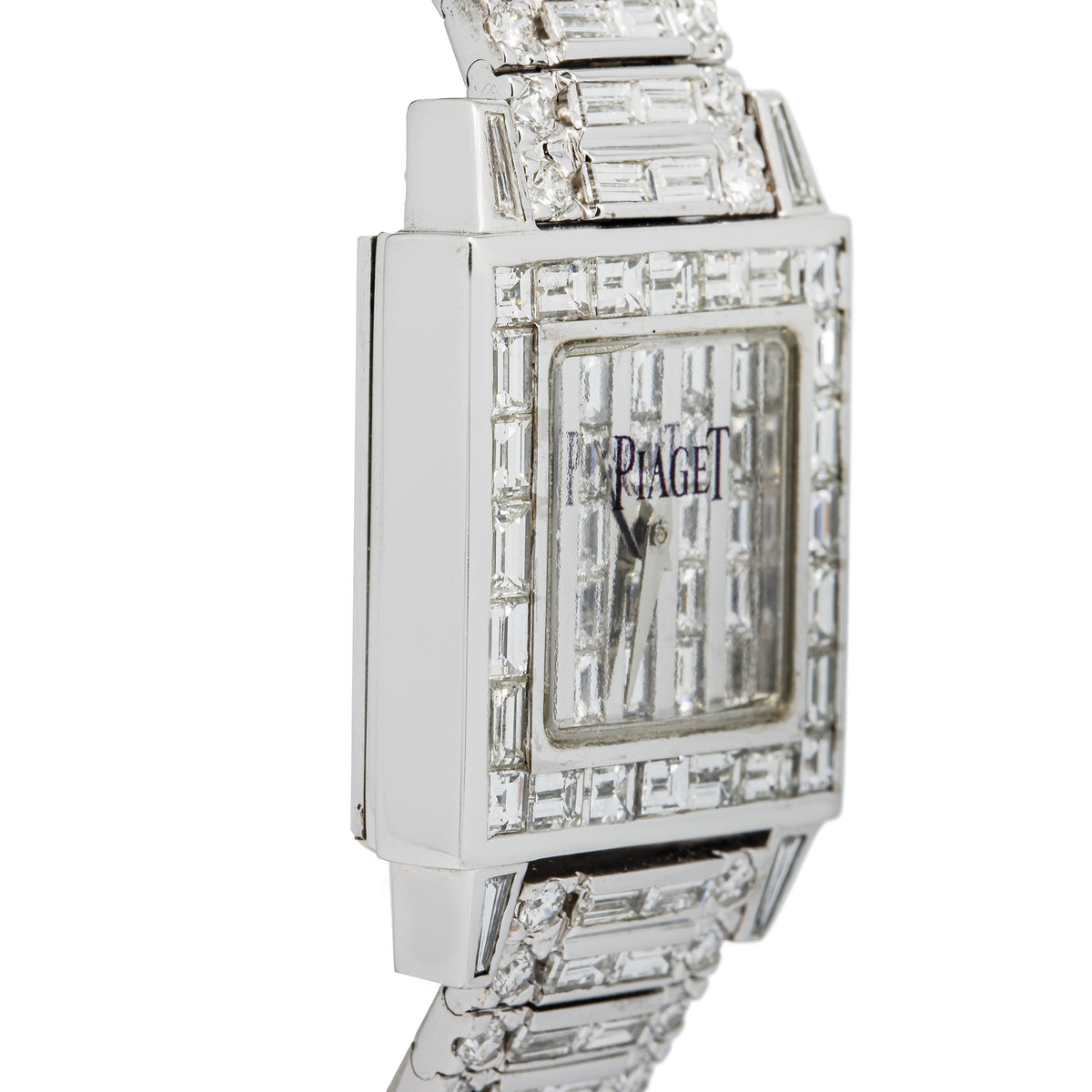 Piaget Protocol Diamond 8154 18K 75.2Gr White Gold Diamond FVS1 25.5Ct 24mm