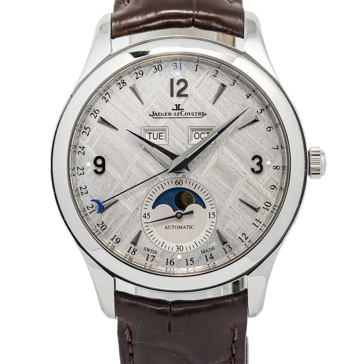Jaeger LeCoultre Master Calendar 176.8.12.S 1558421 2016 B&P Meteorite Dial 39mm