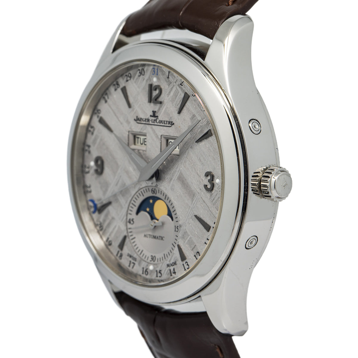 Jaeger LeCoultre Master Calendar 176.8.12.S 1558421 2016 B&P Meteorite Dial 39mm