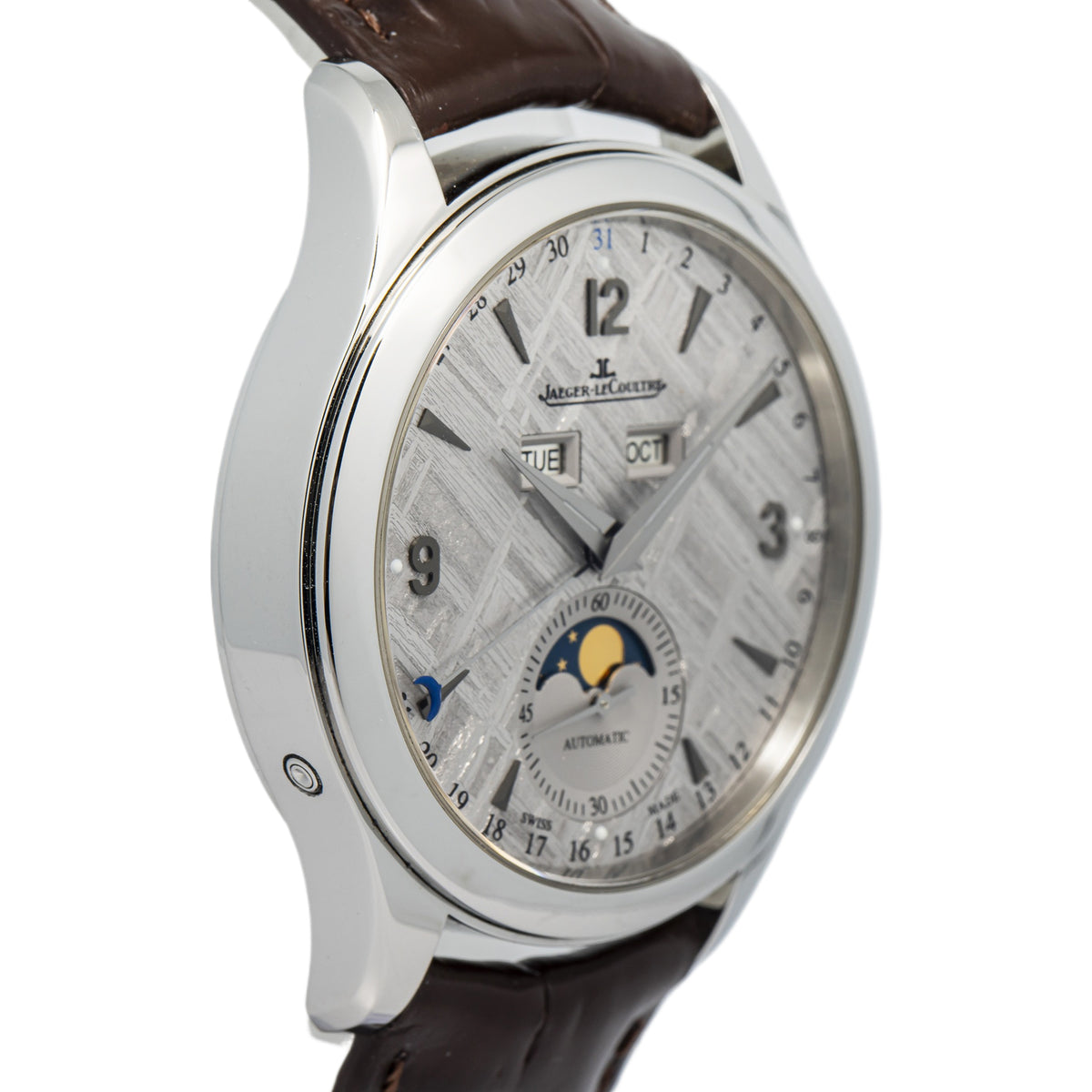 Jaeger LeCoultre Master Calendar 176.8.12.S 1558421 2016 B&P Meteorite Dial 39mm