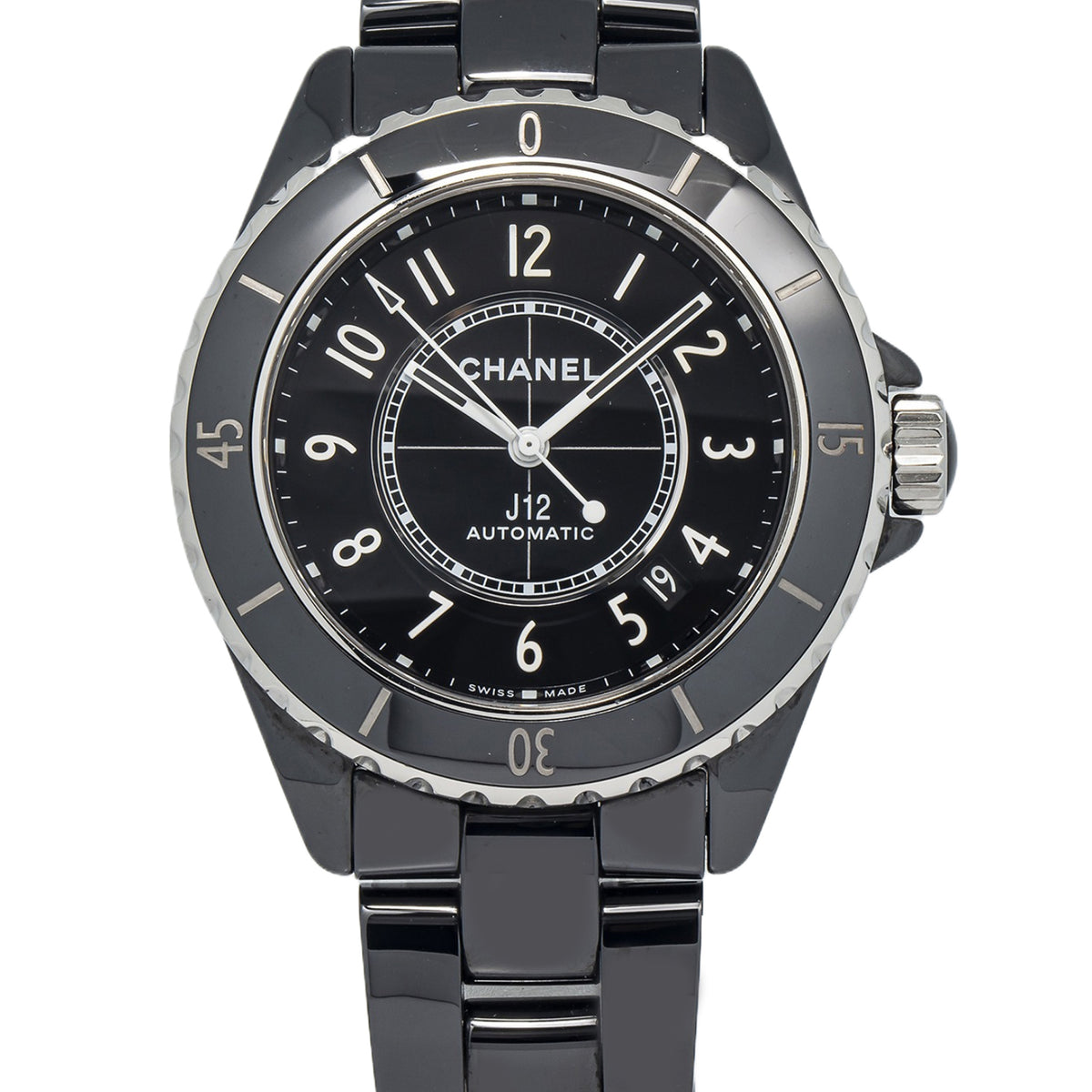 Chanel J12 H5697 Black Ceramic & Steel Automatic Men Watch 42mm