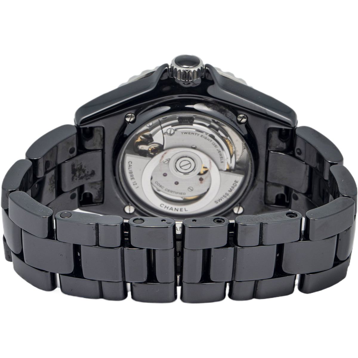 Chanel J12 H5697 Black Ceramic & Steel Automatic Men Watch 42mm