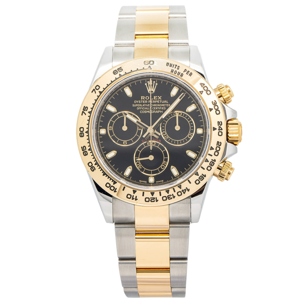 Rolex Daytona 116503 Oyster Two Tone Automatic Black Dial Men's Watch 40mm