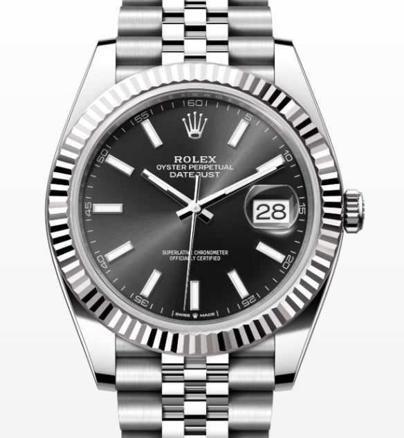 Rolex Datejust 126334 2020 Paper Jubilee SS Black Dial Automatic Men's Watch 41m