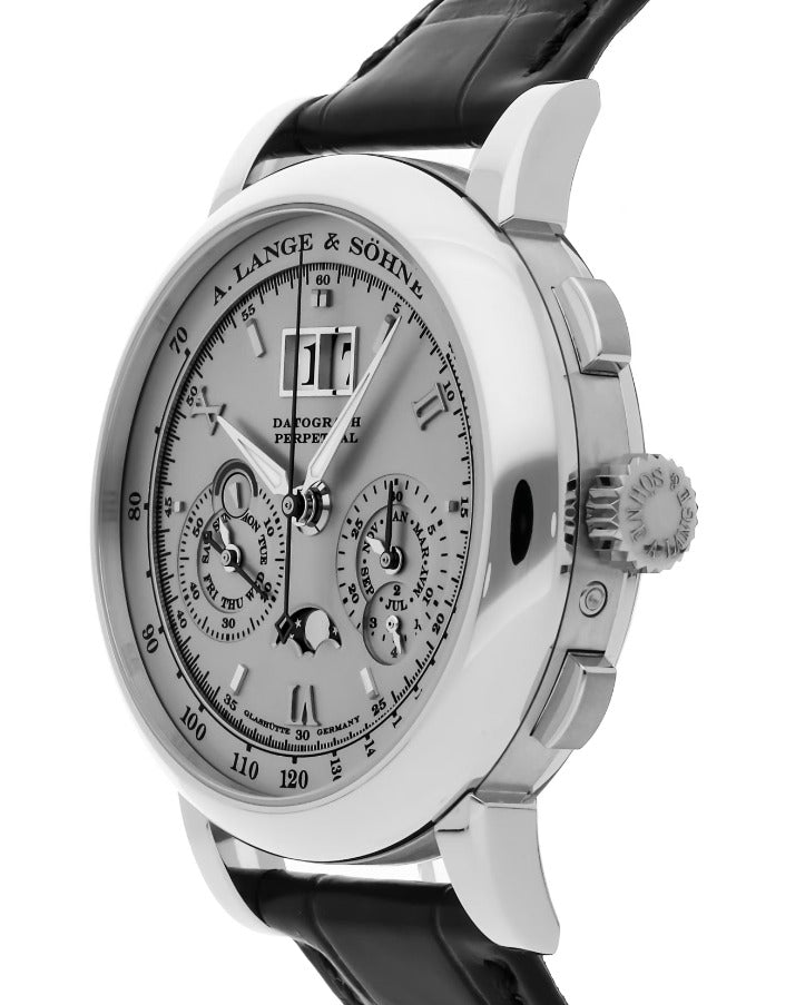 A. Lange & Sohne Datograph Perpetual 410.025FE B/P  Platinum Gray Dial 41mm