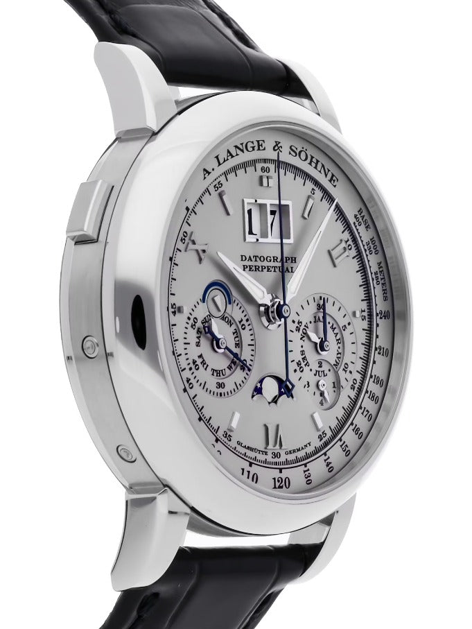 A. Lange & Sohne Datograph Perpetual 410.025FE B/P  Platinum Gray Dial 41mm