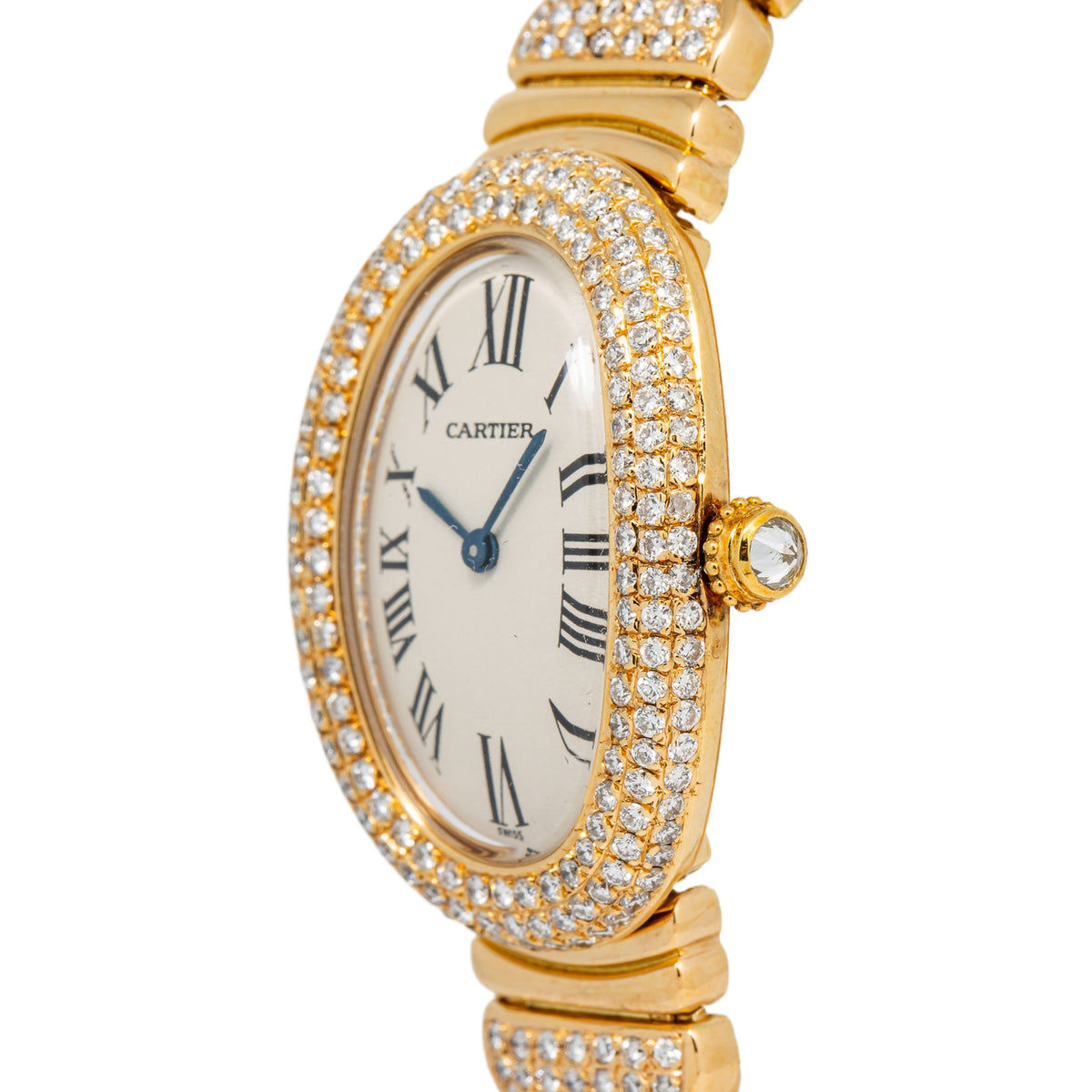 Cartier Baignoire 1920 1952/W1506056 18k Yellow Gold Quatrz ladies Watch 23x31mm