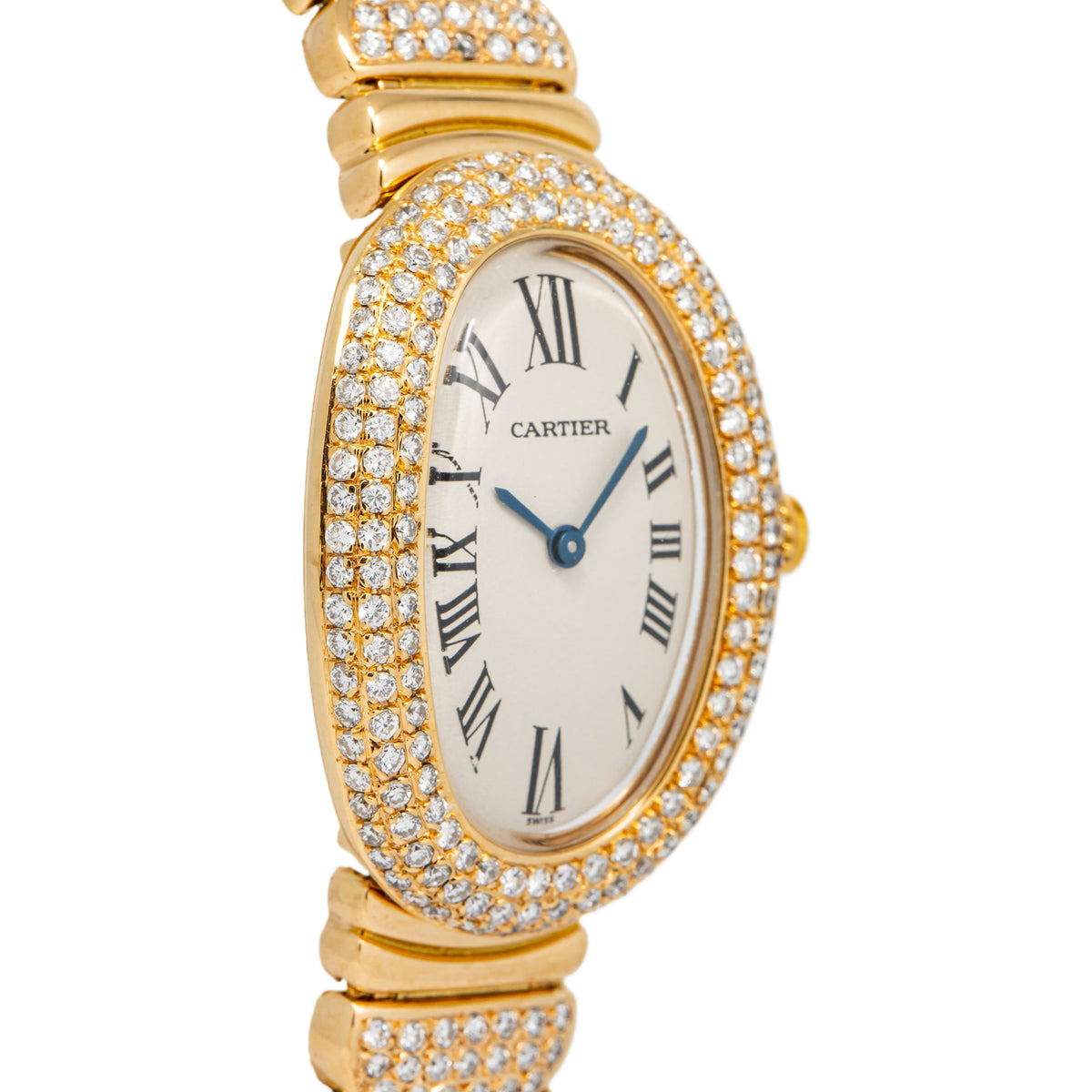 Cartier Baignoire 1920 1952/W1506056 18k Yellow Gold Quatrz ladies Watch 23x31mm