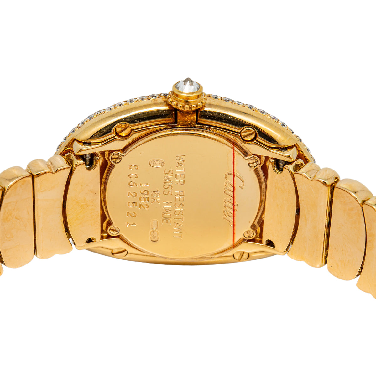 Cartier Baignoire 1920 1952/W1506056 18k Yellow Gold Quatrz ladies Watch 23x31mm