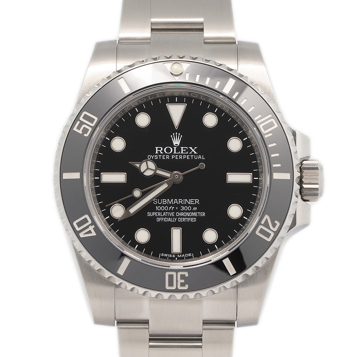 Rolex Submariner 114060 2019 Complete Oyster Black Dial Automatic Men Watch 40mm