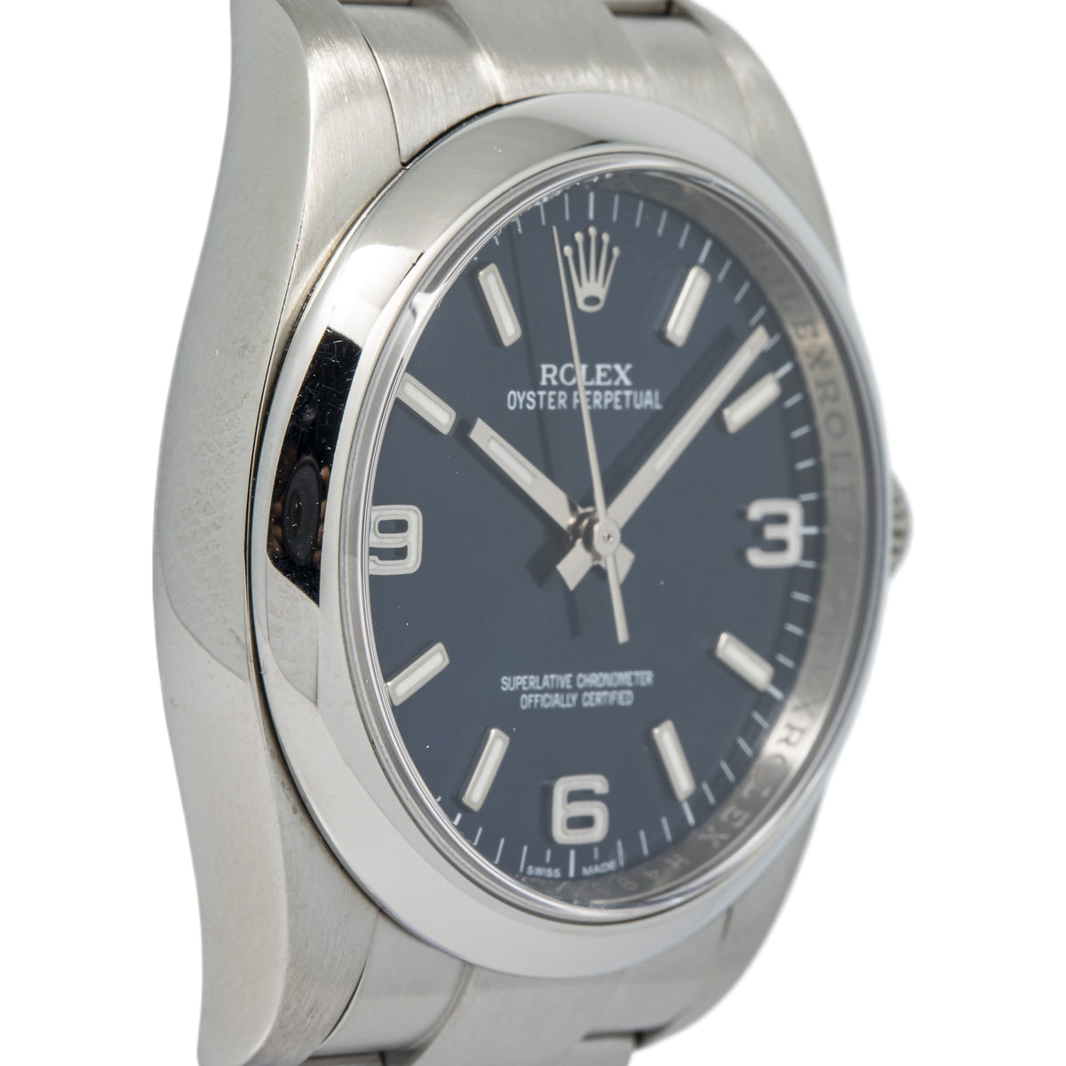 Rolex Oyster Perpetual 116000 Stainless Steel Oyster Blue Dial Auto Unisex 36mm