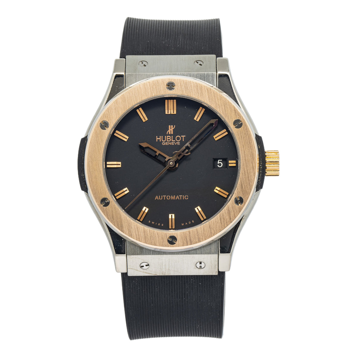 Hublot Classic Fusion 521.CO.1181.LR Rose Gold Black Dial Automatic Watch 45mm