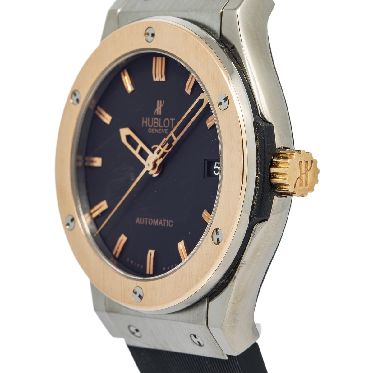 Hublot Classic Fusion 521.CO.1181.LR Rose Gold Black Dial Automatic Watch 45mm