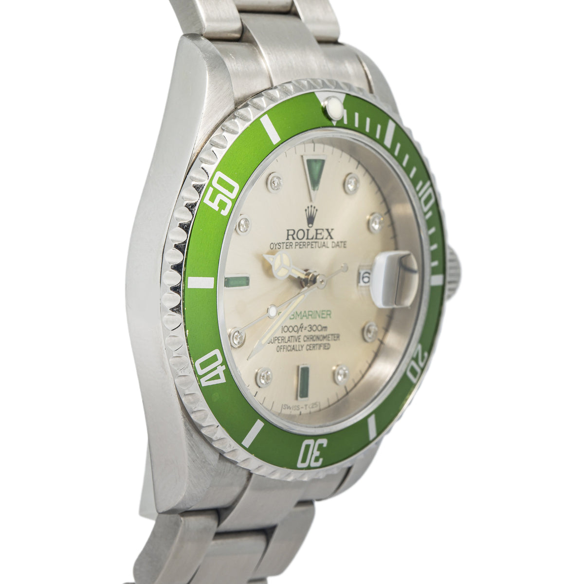 Rolex Submariner 16610 Oyster Stainless Steel Auto Silver Dial Men's Watch 40mm