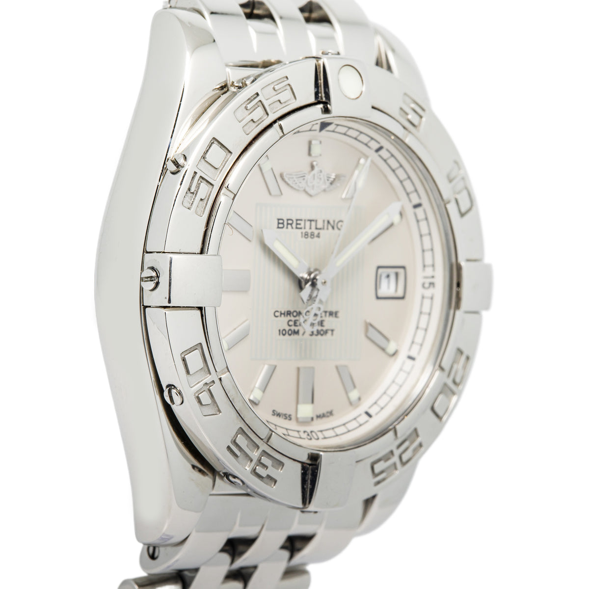 Breitling Cockpit A71356 Stainless Steel Automatic White Dial Ladies Watch 32mm