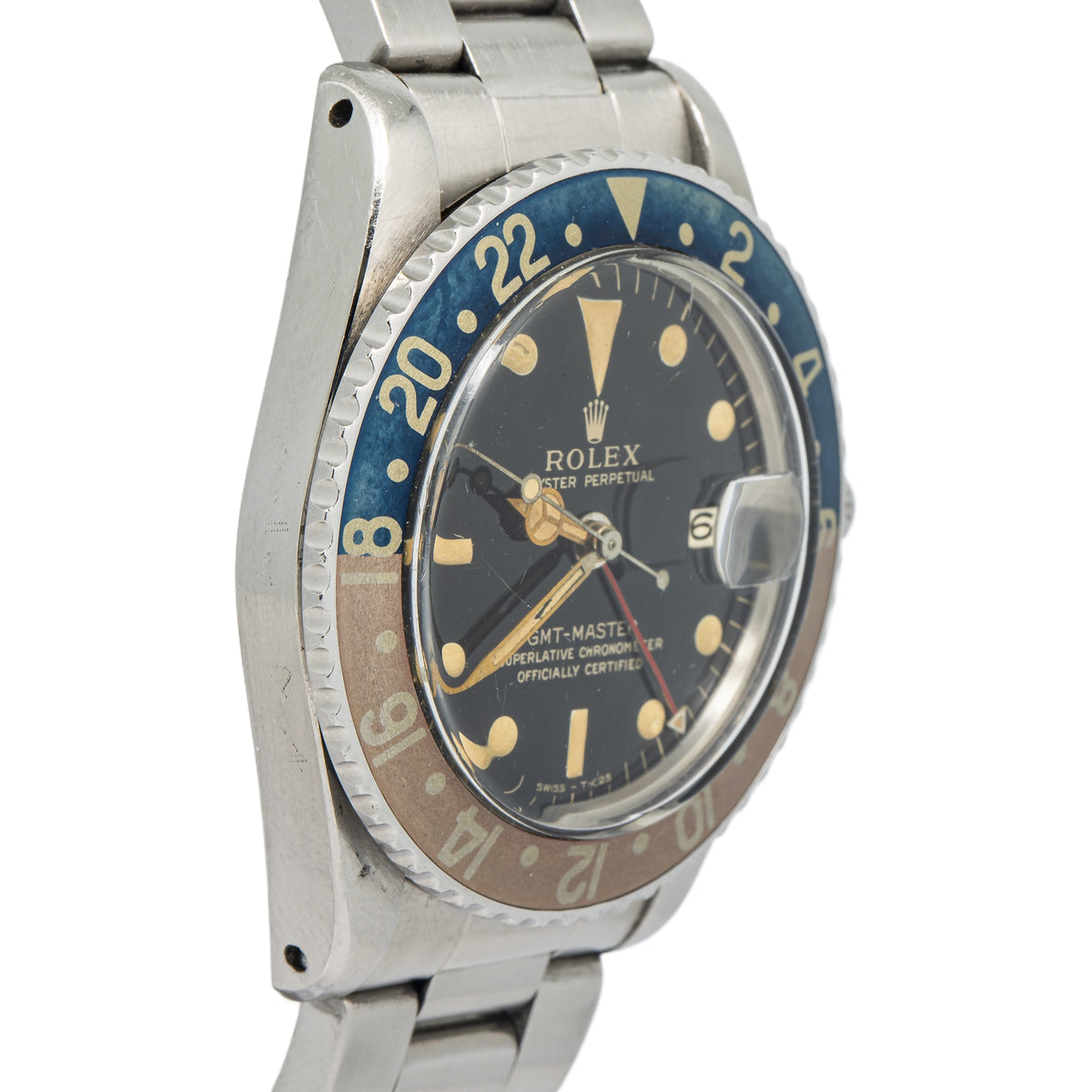 Rolex GMT Master 1675 Oyster W/P 1.0 Million Serial Patina Gilt Pepsi Auto 40mm