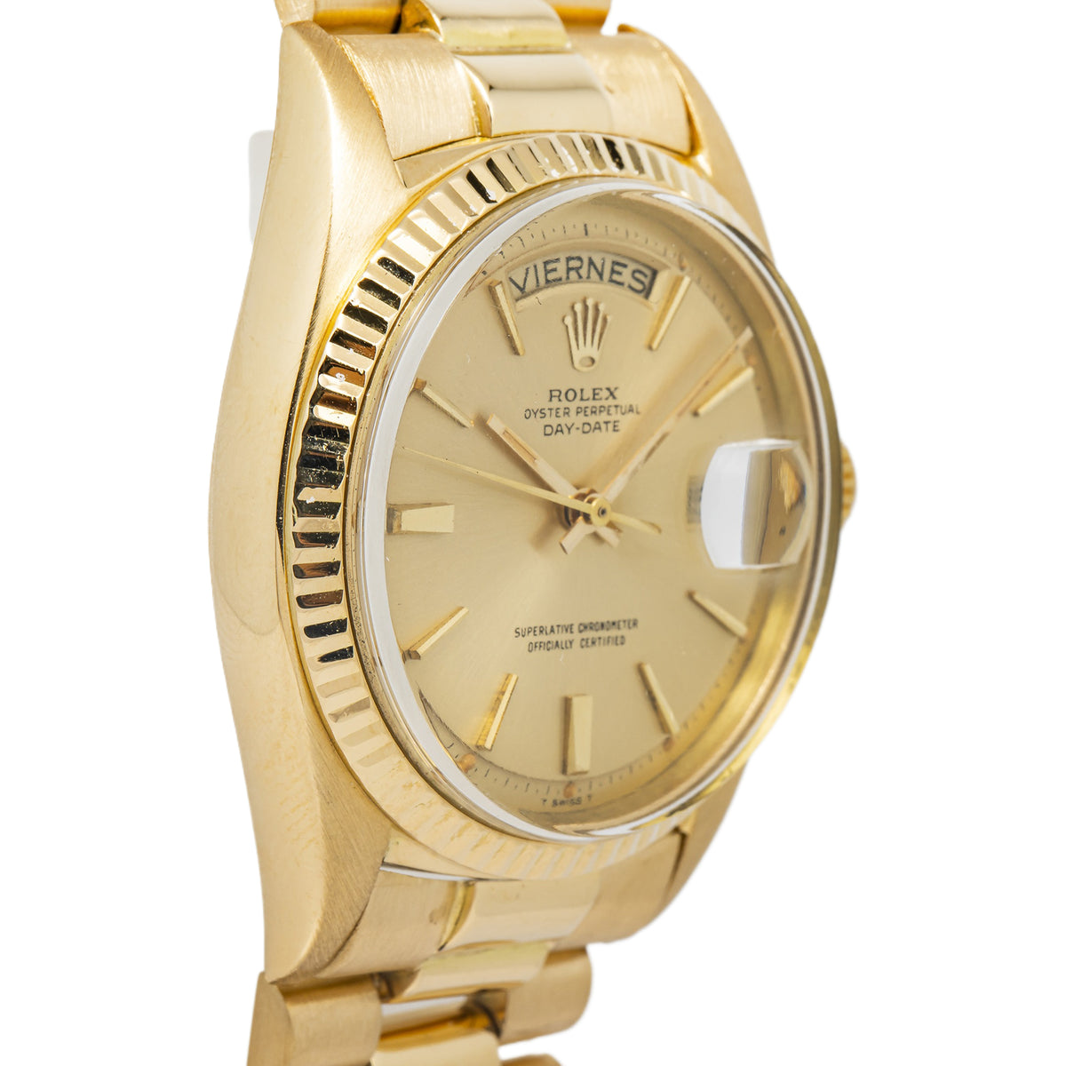 Rolex Day-Date 1803 18K YG President Champagne Dial Auto Unisex Watch 36mm