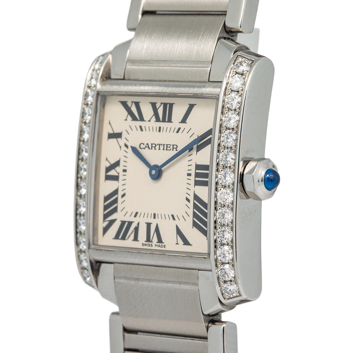 Cartier Tank Must Watch 3761 Stainless Steel Quartz Women's Watches 24mm