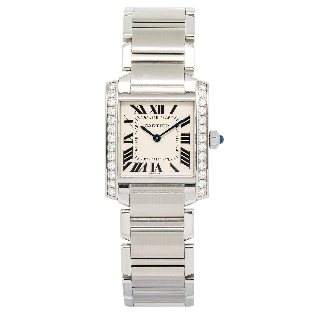 Cartier Tank Must Watch 3761 Stainless Steel Quartz Women's Watches 24mm