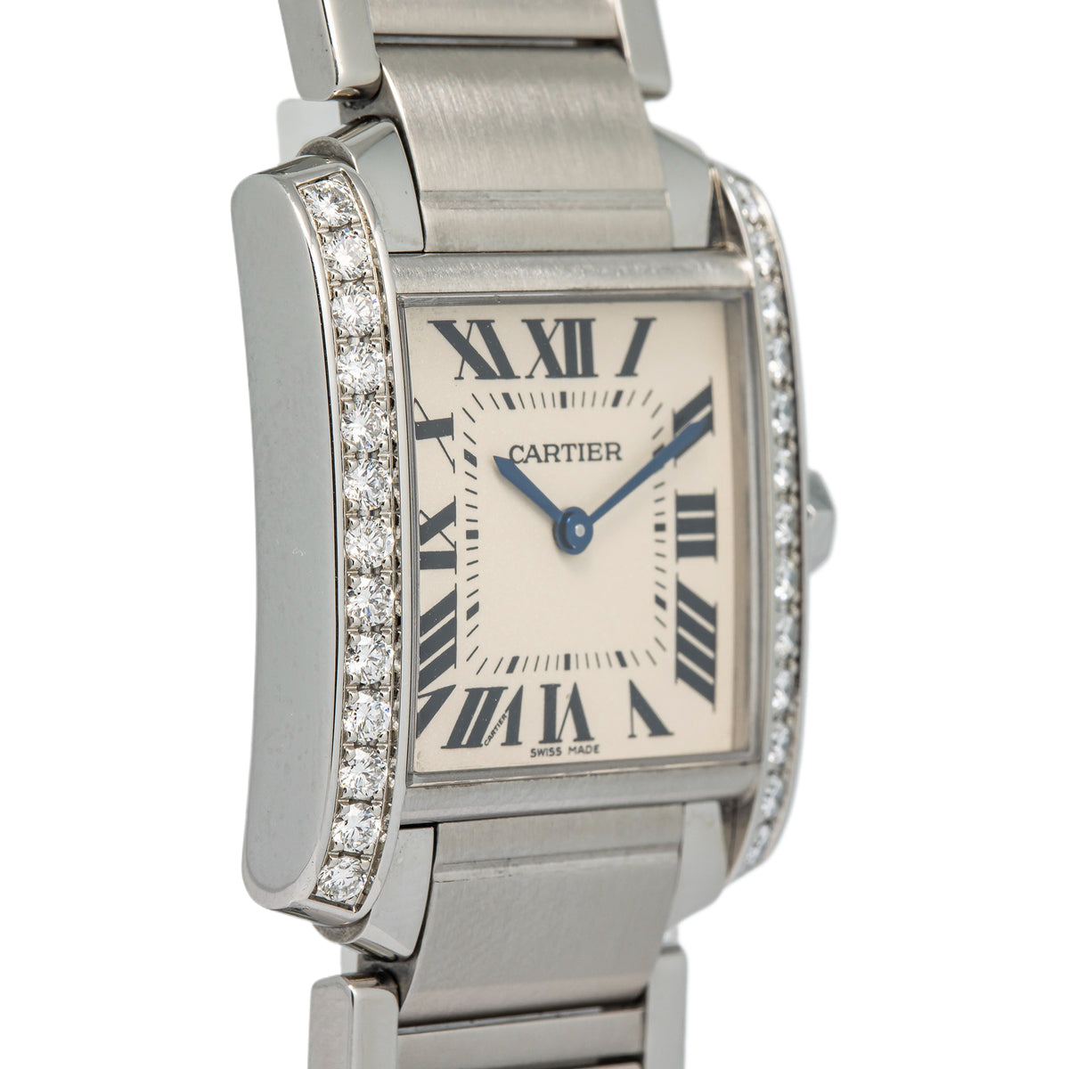 Cartier Tank Must Watch 3761 Stainless Steel Quartz Women's Watches 24mm