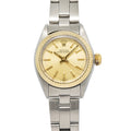 Rolex Oyster Perpetual 6718 Gold Index Dial Auto Ladies Watch 24mm