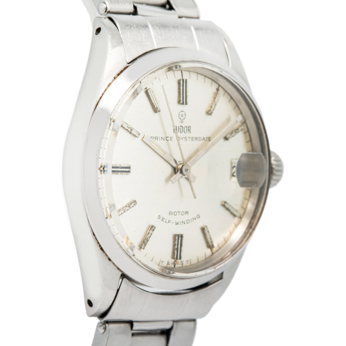 Tudor Prince OysterDate 7970/0 SS Silver Dial Midsize Automatic Unisex  34mm