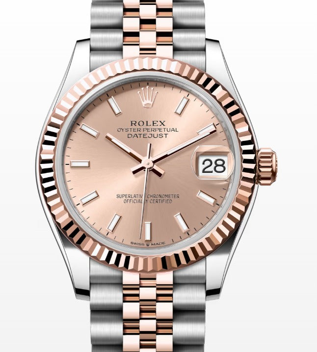 Rolex Datejust 278271 NEW 2020 Complete 18k Rose Gold Jubilee Auto Pink Dial 31m