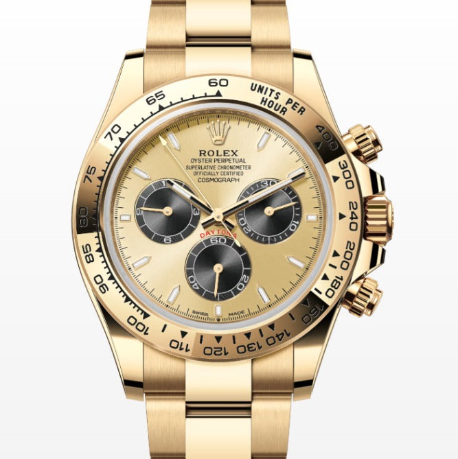 Rolex Daytona 126508 NEW 2024 Complete 18k Gold Champagne Dial Watch 40mm