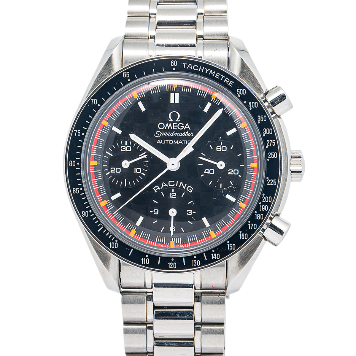 OMEGA SpeedMaster 3518.50 w/B&P SS  Racing  Black Dial Auto Men's watch 39mm