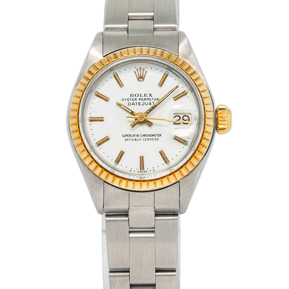 Rolex Datejust 6917 Oyster Stainless Steel Automatic Index White Dial Ladies Wat