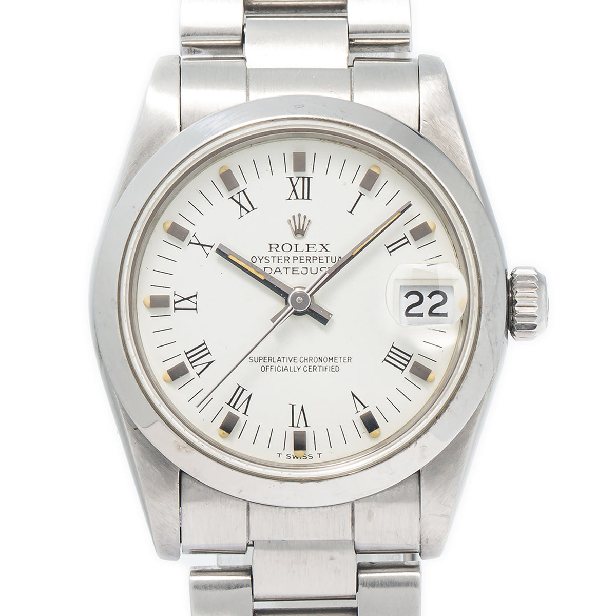 Rolex DateJust 6824 Stainless Steel White Dial Automatic Watch 30mm