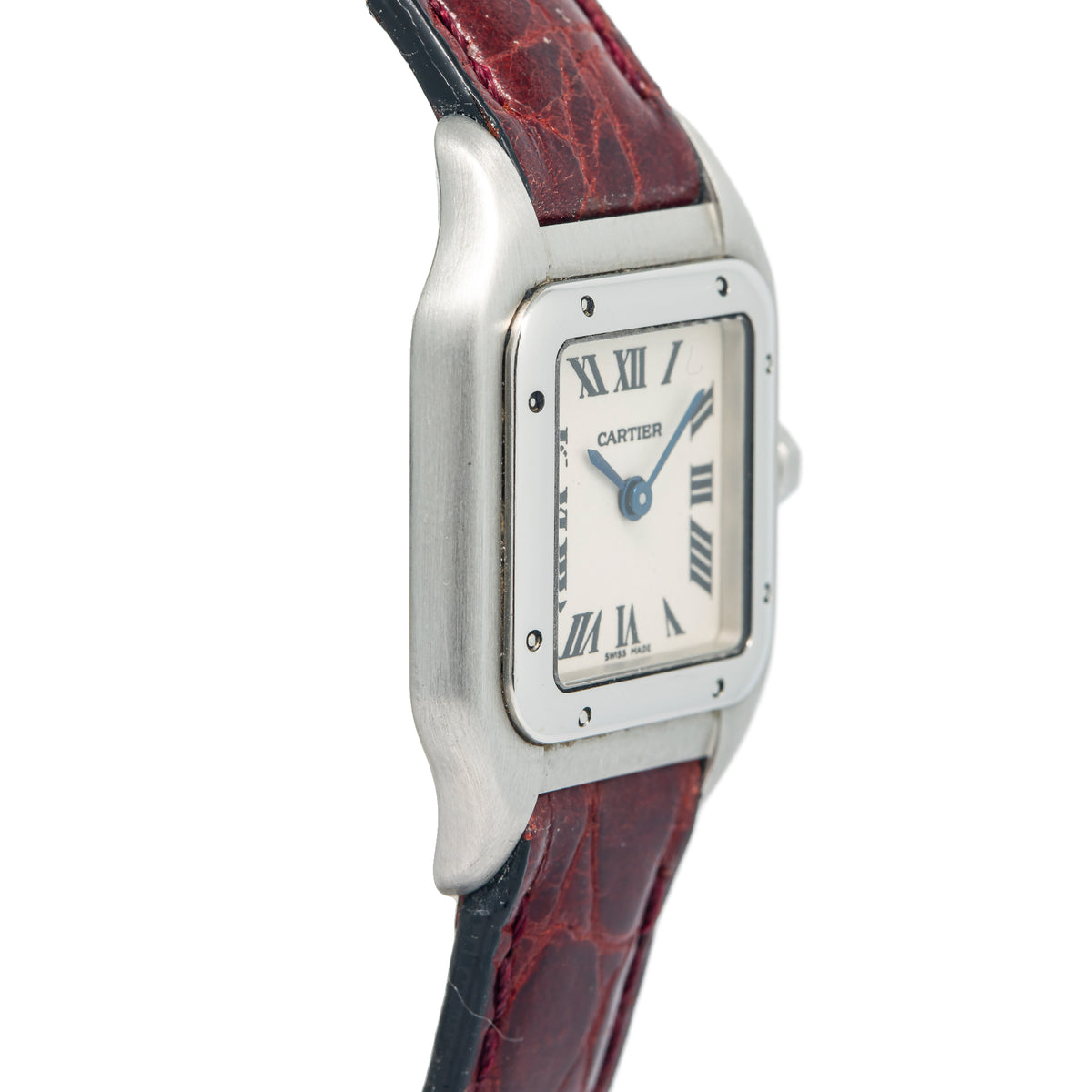 Cartier Panthere 1320/W25033P5 SS Square White Dial Auto Lady's Watch 22mm