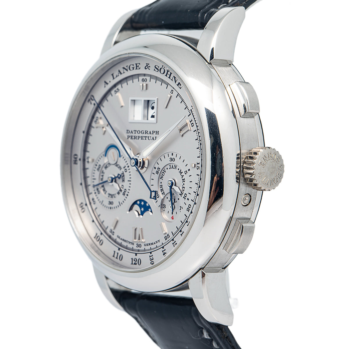 A. Lange & Sohne Datograph Perpetual 410.025FE B/P  Platinum Gray Dial 41mm