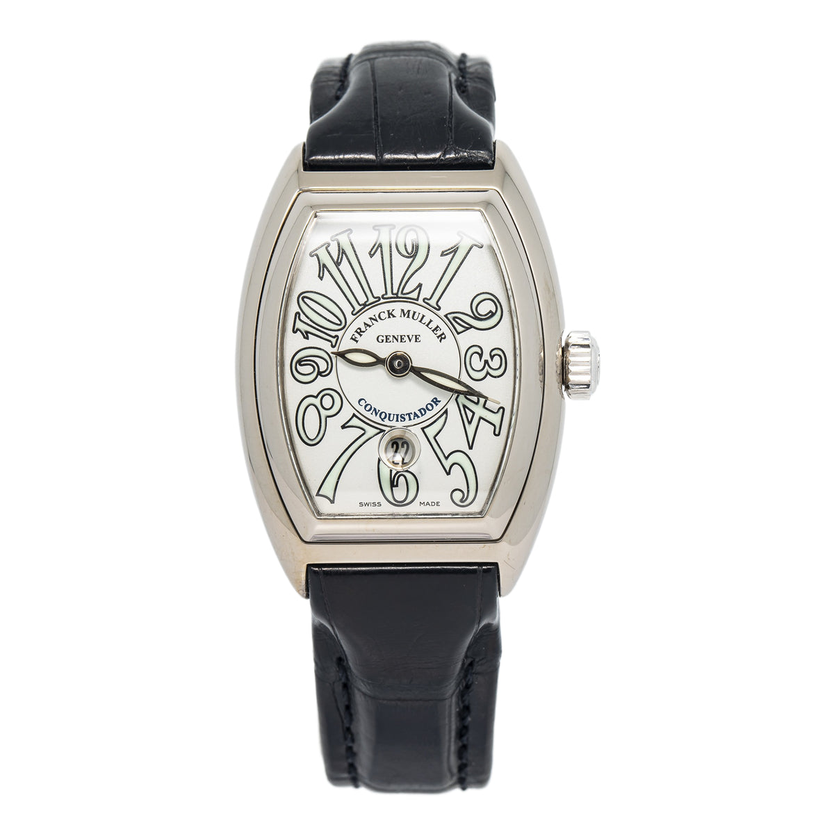 Franck  Muller Conquistador 8005LSC White Dial Auto Ladies Watch 28x38mm