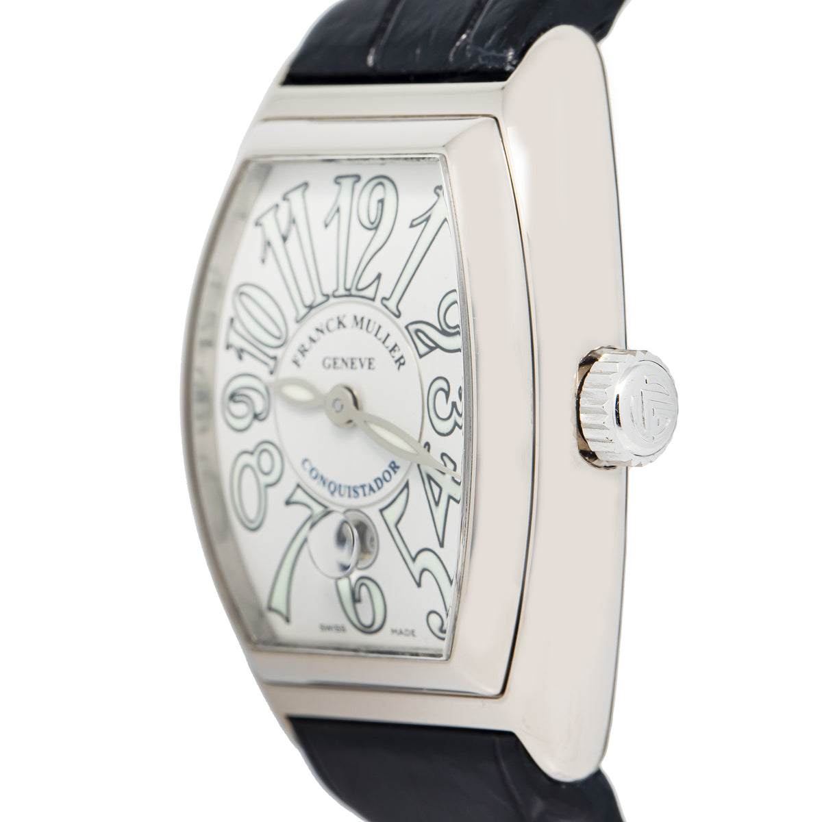 Franck  Muller Conquistador 8005LSC White Dial Auto Ladies Watch 28x38mm