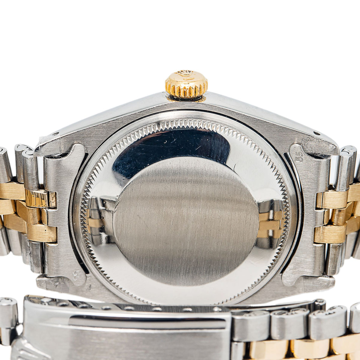 Rolex Date 1505 Jubilee 18k Yellow Gold Two Tone Champagne Dial Man's Watch 34mm