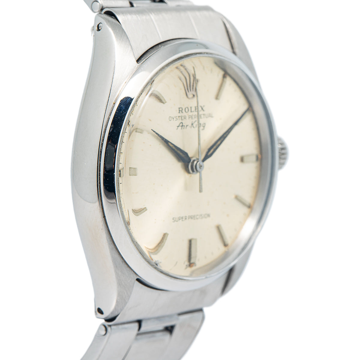 Rolex Air King Super Precision 5500 Oyster Automatic Stainless Steel Gold Dial 3