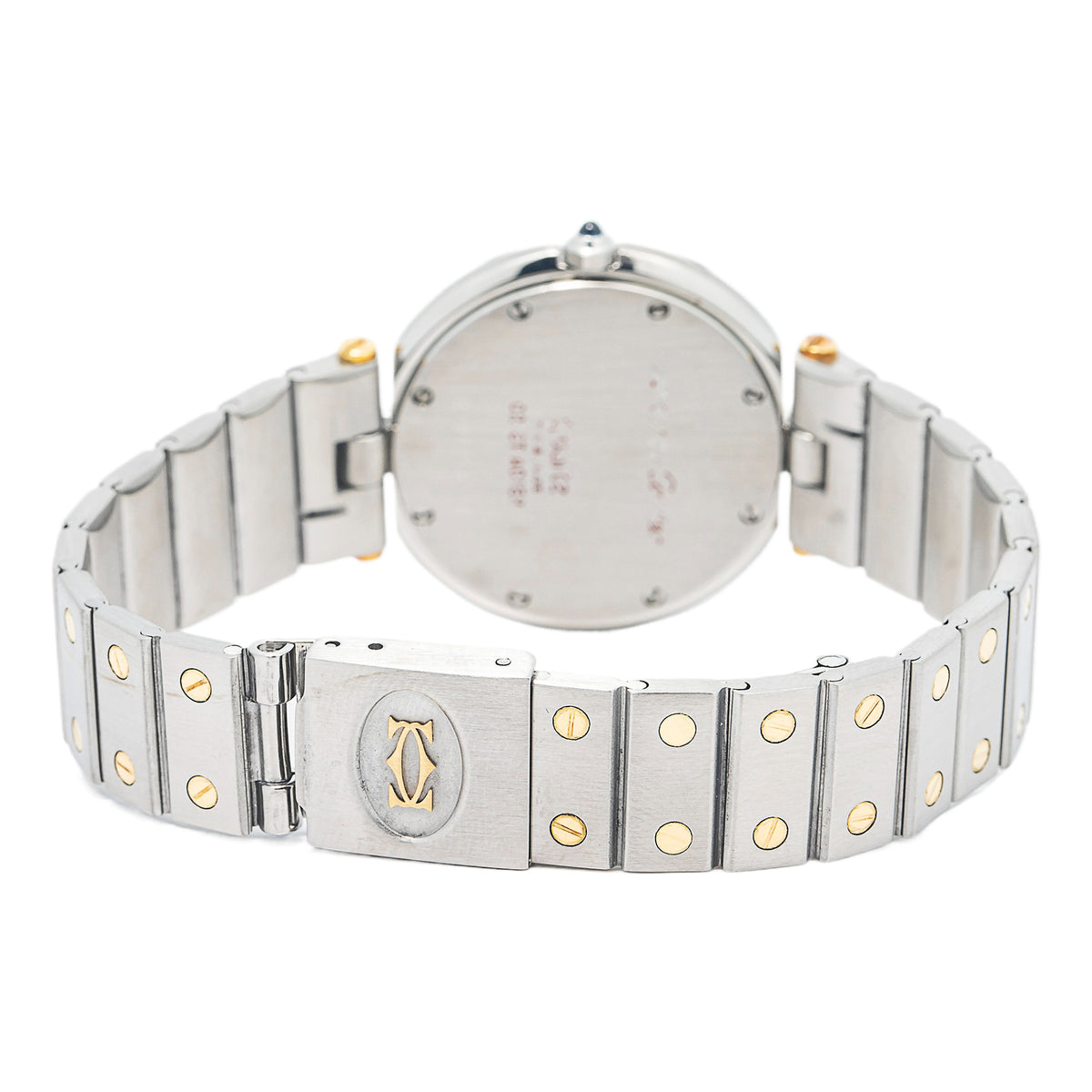 Cartier Santos De Cartier 8191 Fixed YG Two Tone Steel Ladies Watch  32mm