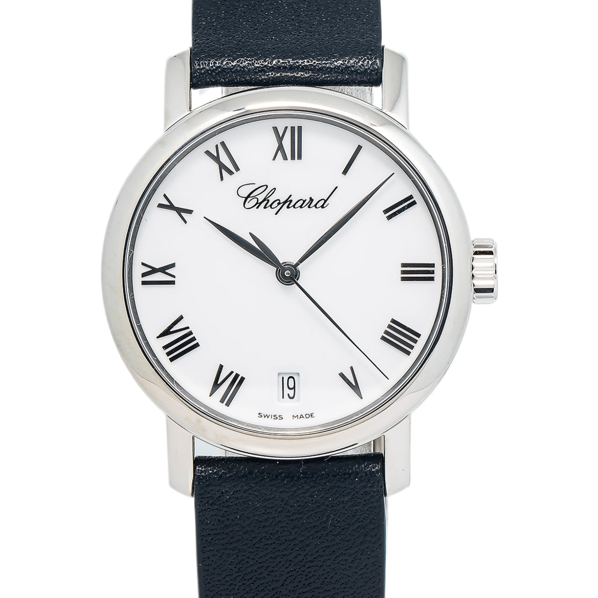 Chopard Classic 124200-1001 Automatic 18k White Gold Roman Dial 34mm