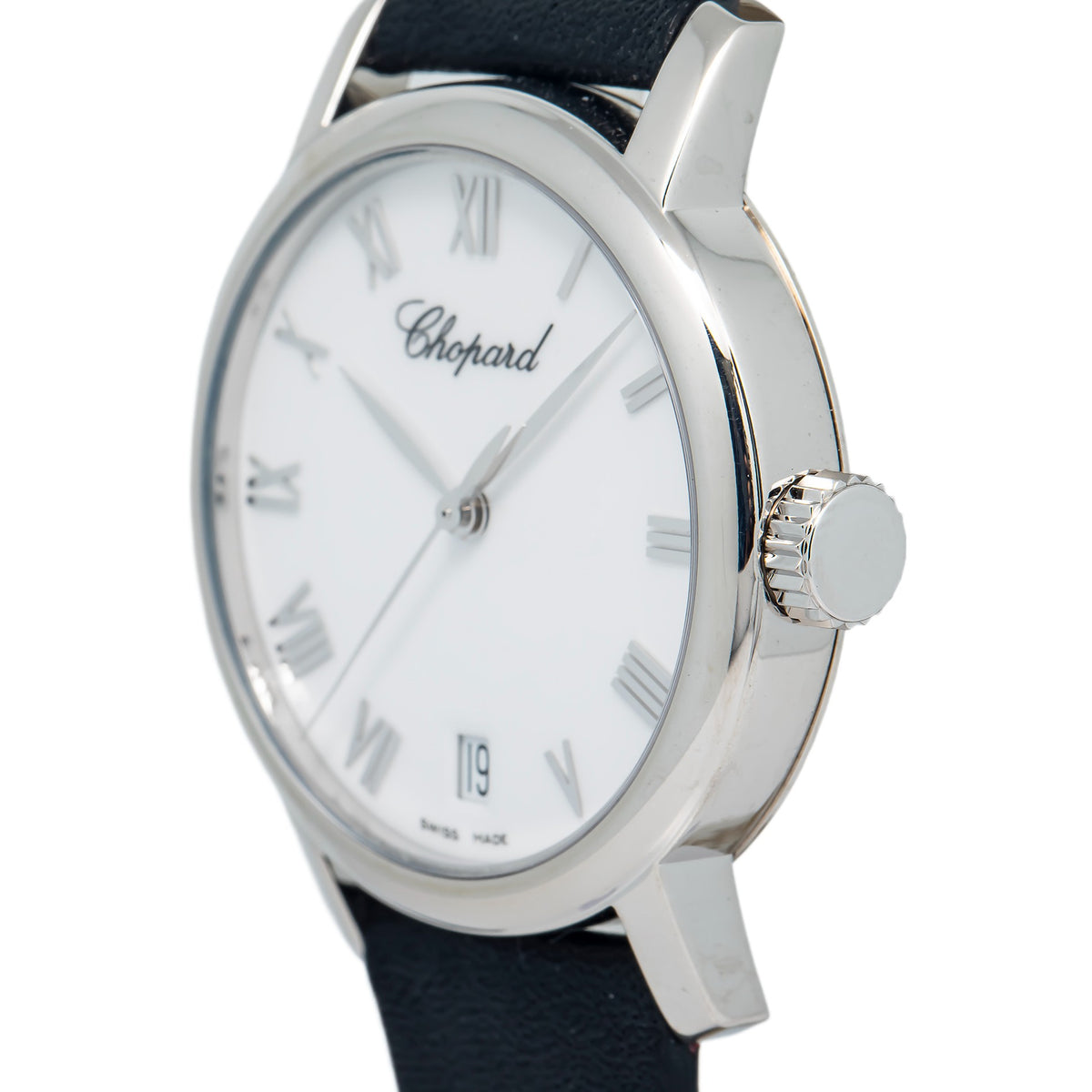 Chopard Classic 124200-1001 Automatic 18k White Gold Roman Dial 34mm